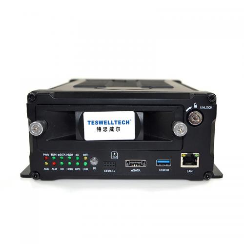 4ch 1080P dual HDD SSD Bus Mobile NVR